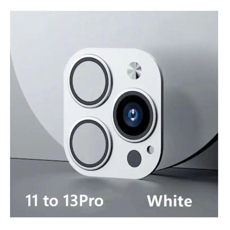 GENERICO - Pegatina De Lente De Cámara Falsa Para iPhone 11-12 A Iph 13pro BLANCO