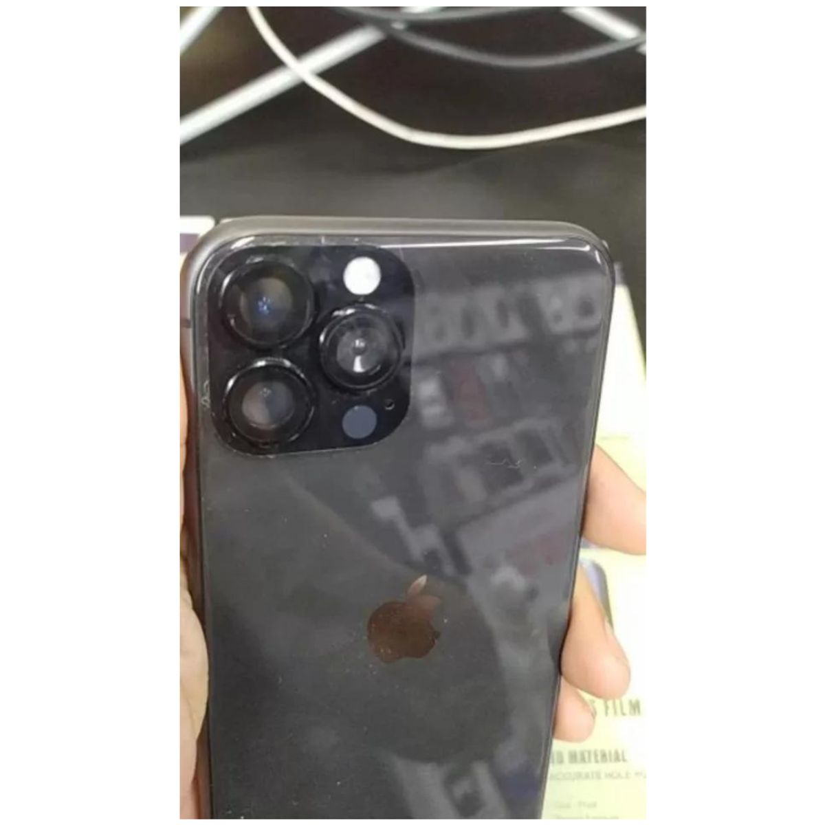 GENERICO - Pegatina De Lente De Cámara Falsa Para iPhone 11-12 A Iph 13pro BLANCO