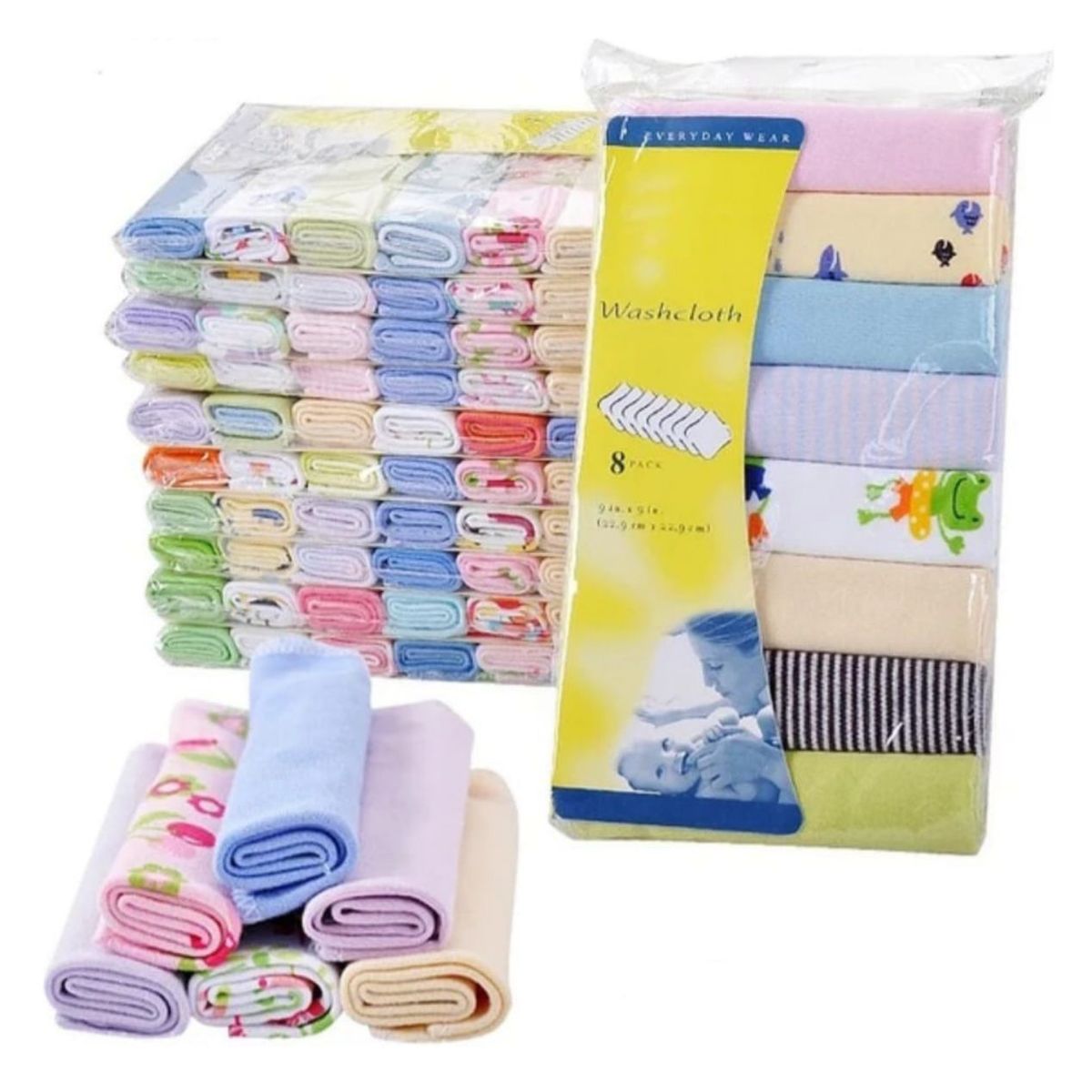 GENERICO - Pack 8 Tutos-pañitos Para Bebés Y Niños