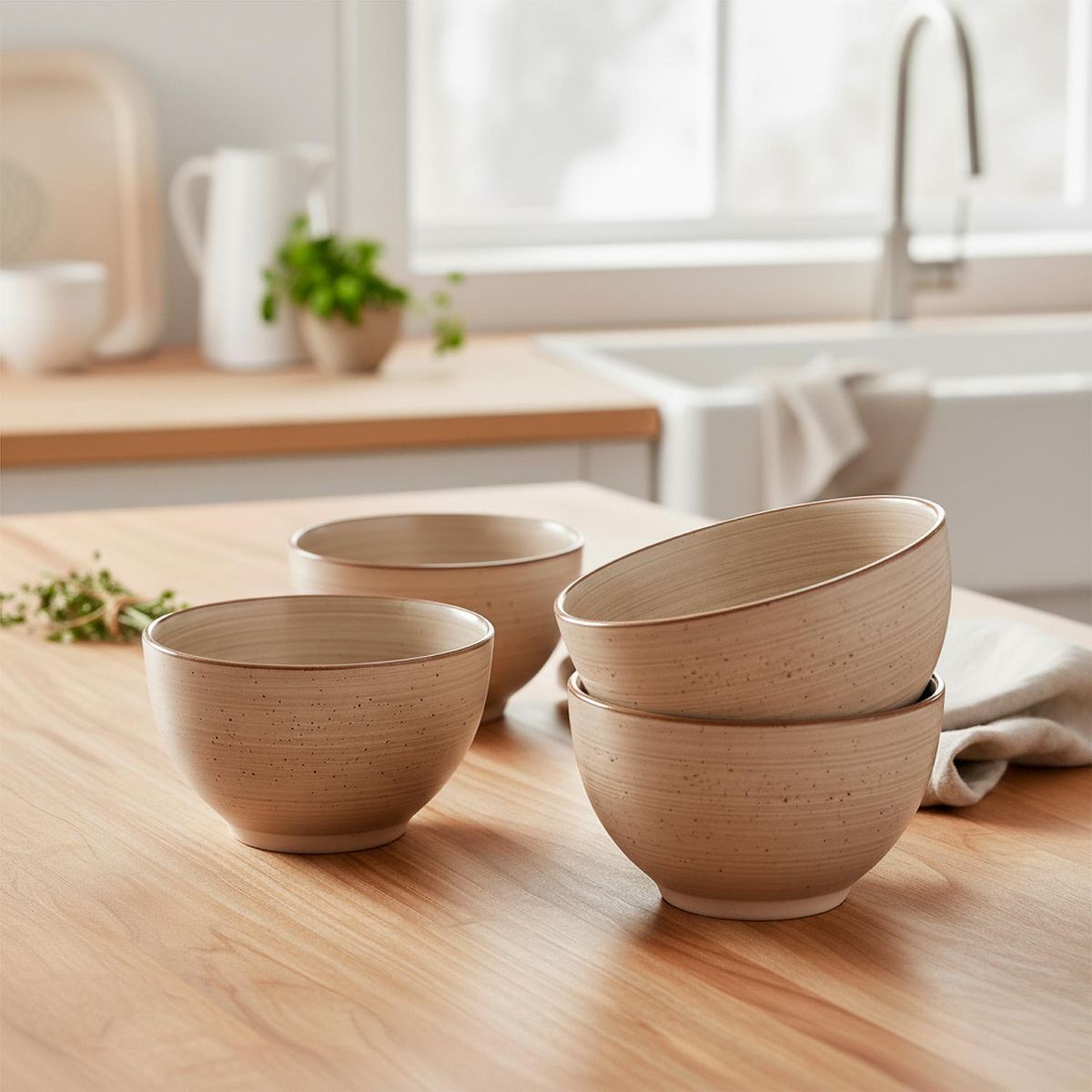 SIMPLIT - Set 4 Bowls Cerámica 8,5cm Siena Simplit