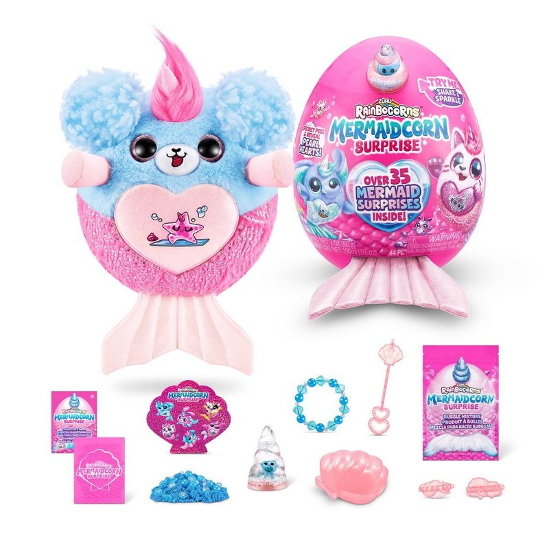 ANSALDO - Huevo Sorpresa Sirena  Rainbocorn Zuru - Rosado