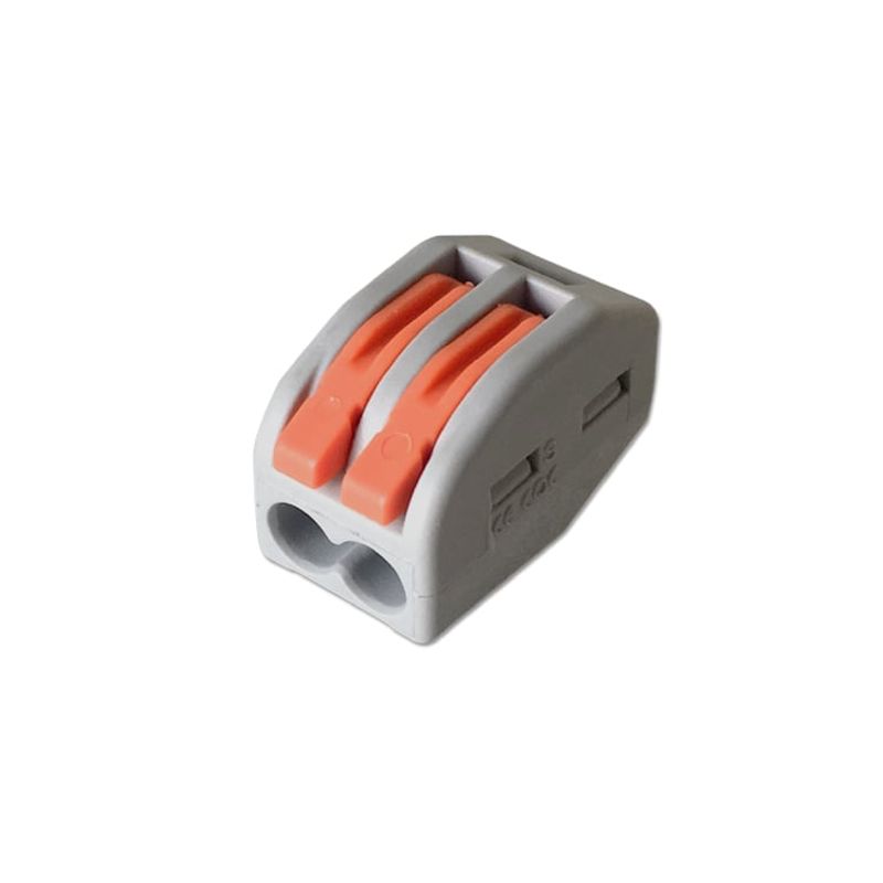 GENERICO - Conector Rapido Empalme Fast Clip Universal 2 Polos