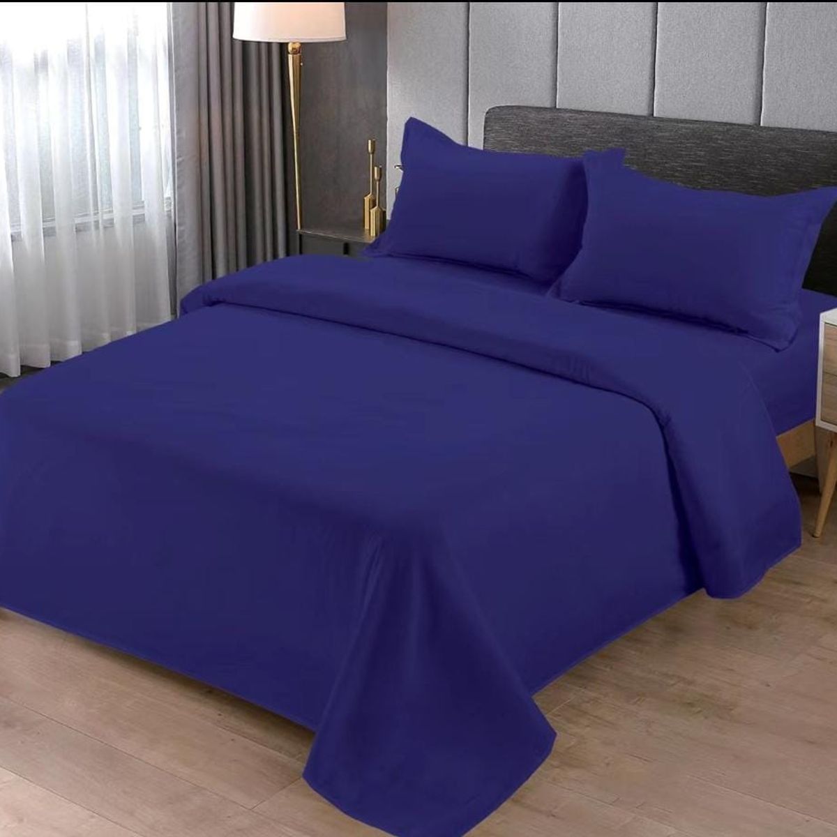 GENERICO - juego de sabana unicolor  2p