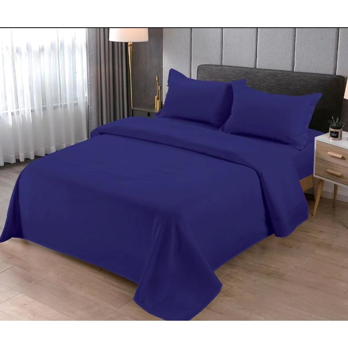 GENERICO - juego de sabana unicolor  2p