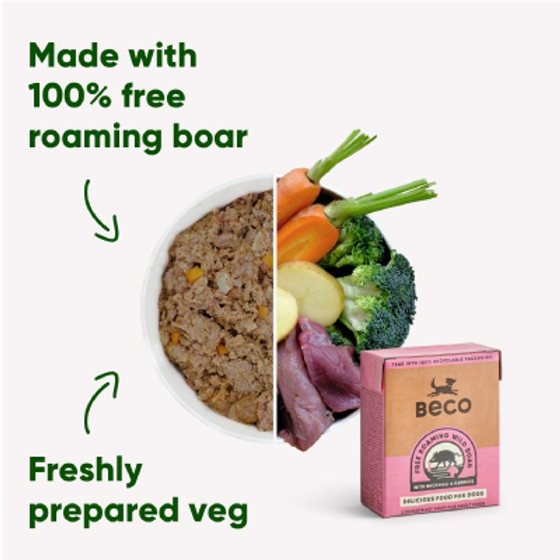 BECO PETS - Pack x12  Super Premium Comida Húmeda Jabalí