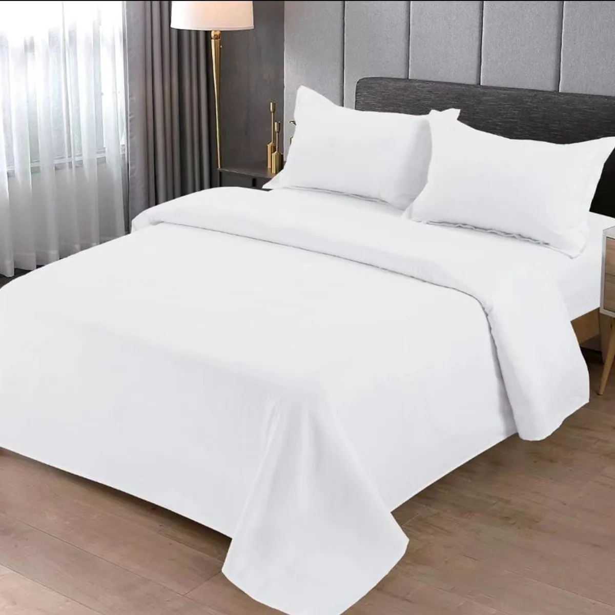 GENERICO - juego de sabana unicolor  2p