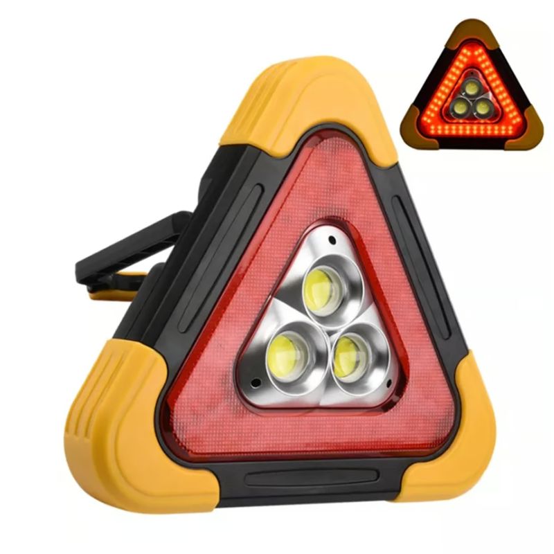 GENERICO - Triángulo Led De Emergencia Recargable Auto