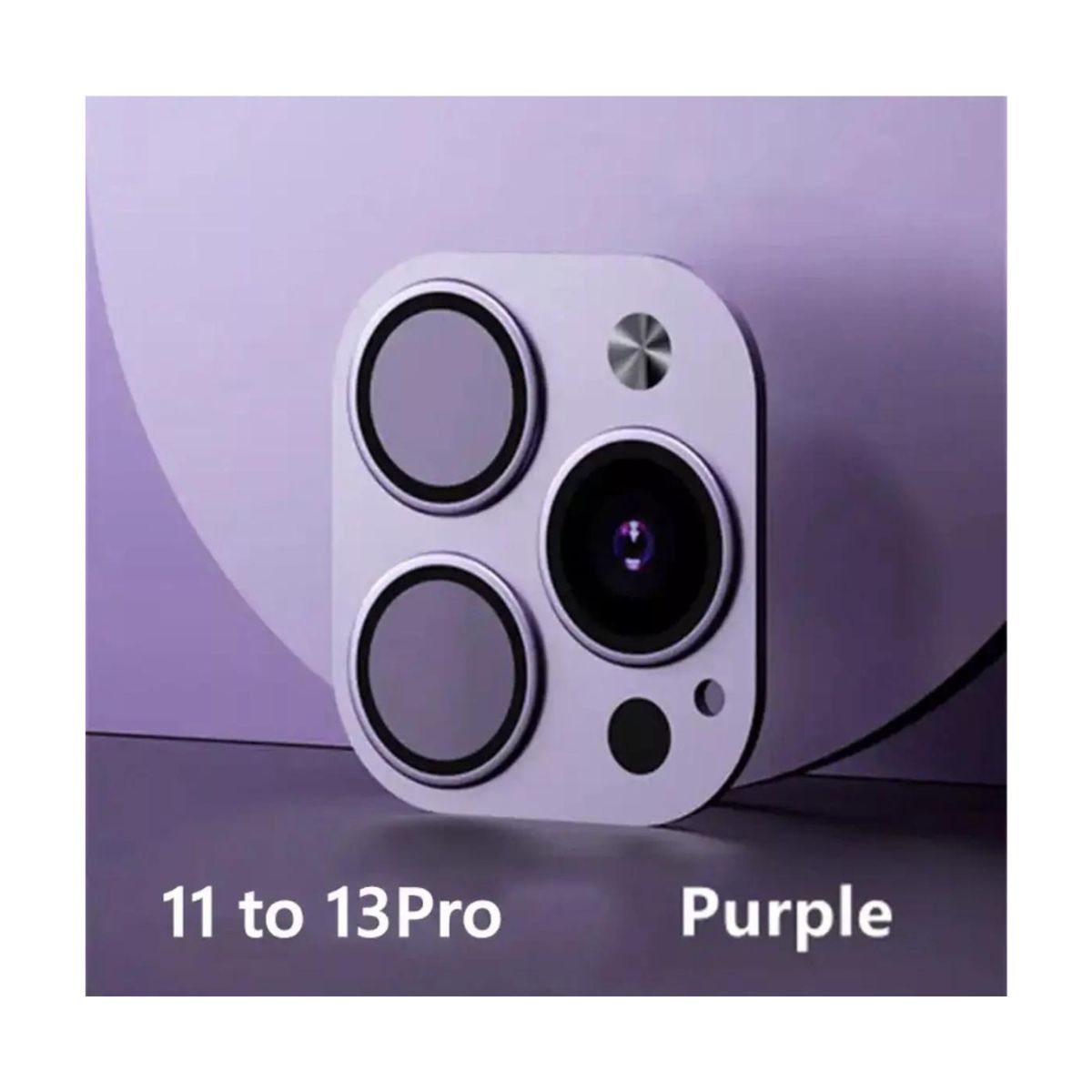 GENERICO - Pegatina De Lente De Cámara Falsa Para iPhone 11-12 A Ip 13pro PURPURA