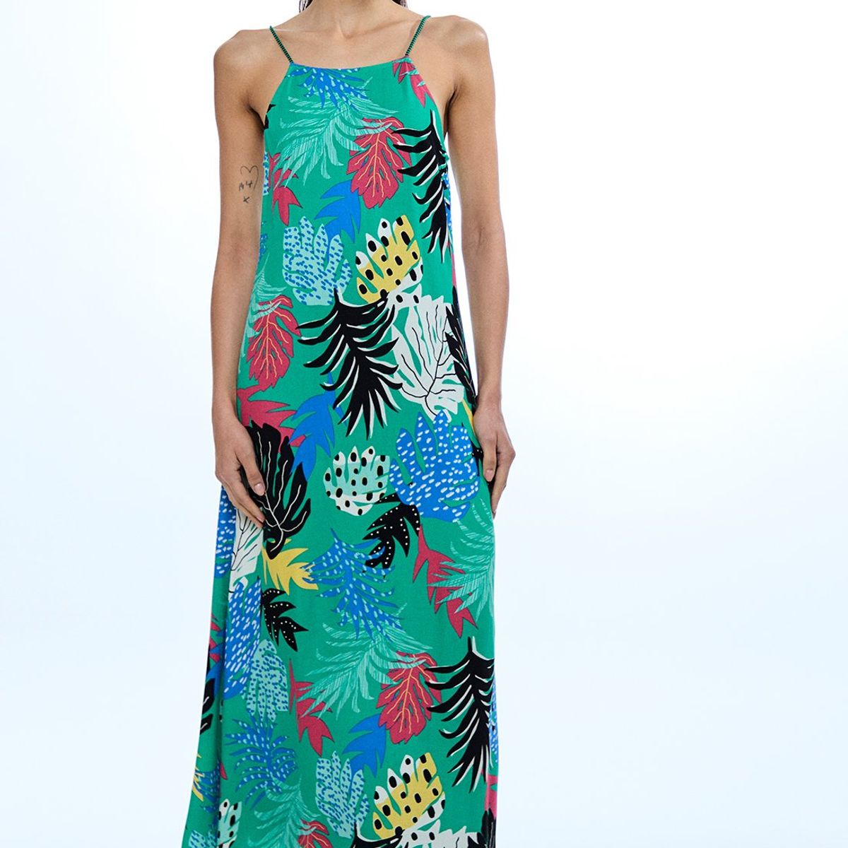 IO - Vestido Largo Verde Musgo Mujer Io