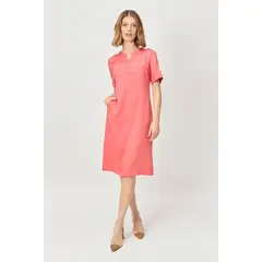 MA GRIFFE - Vestido Largo Coral Mujer Magriffe