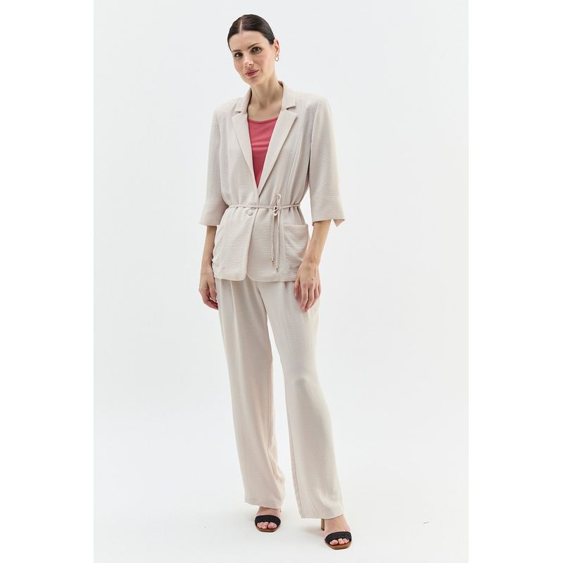 MA GRIFFE - Blazer Beige Mujer Magriffe