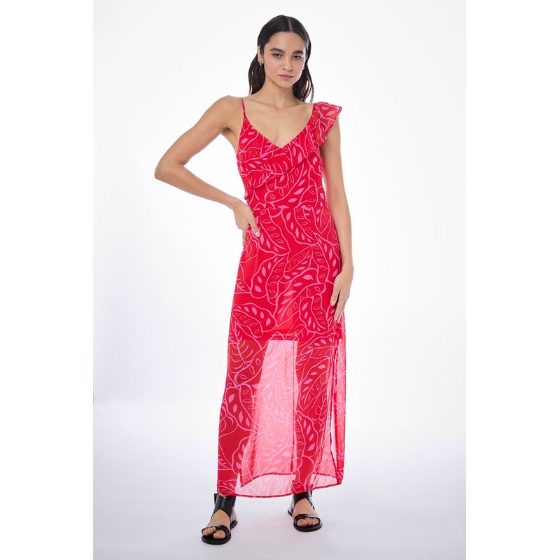 IO - Vestido Largo Rojo Mujer Io