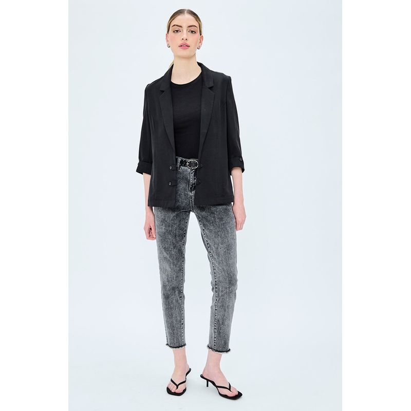 IO - Blazer Liso Negro iO