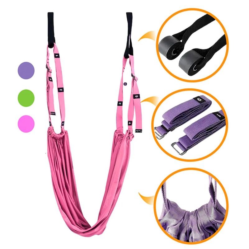 GENERICO - Columpio Yoga Aereo Rope Rosa