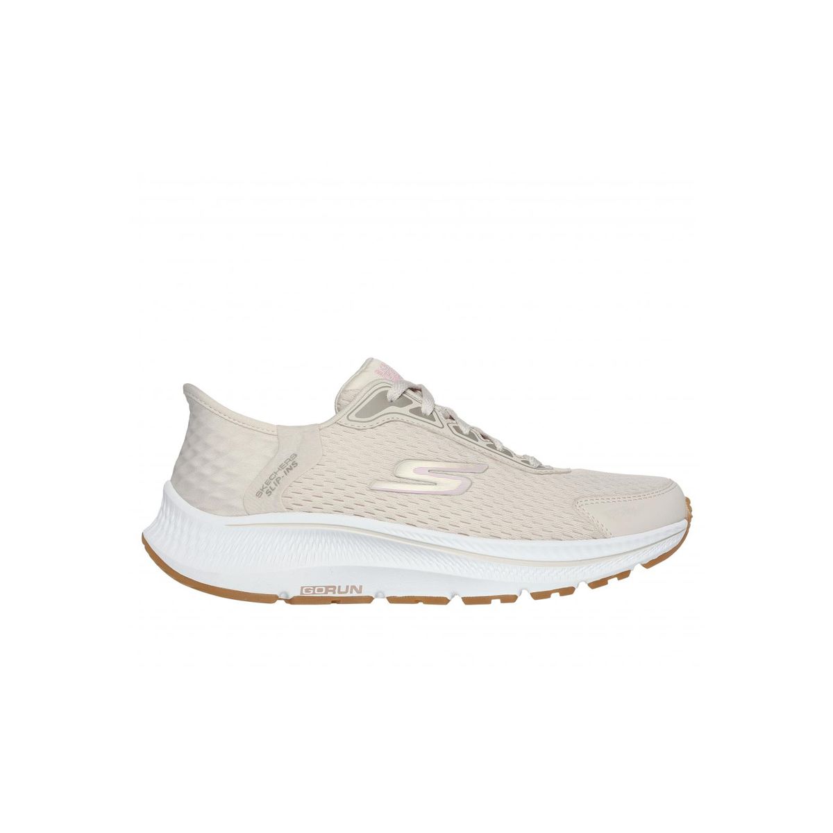 SKECHERS - Zapatilla Mujer Slip-Ins Go Run Consistent Beige Skechers