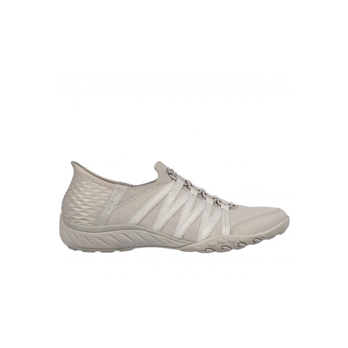 SKECHERS - Zapatilla Mujer Breatheeasy Rollwithme Beige Skechers
