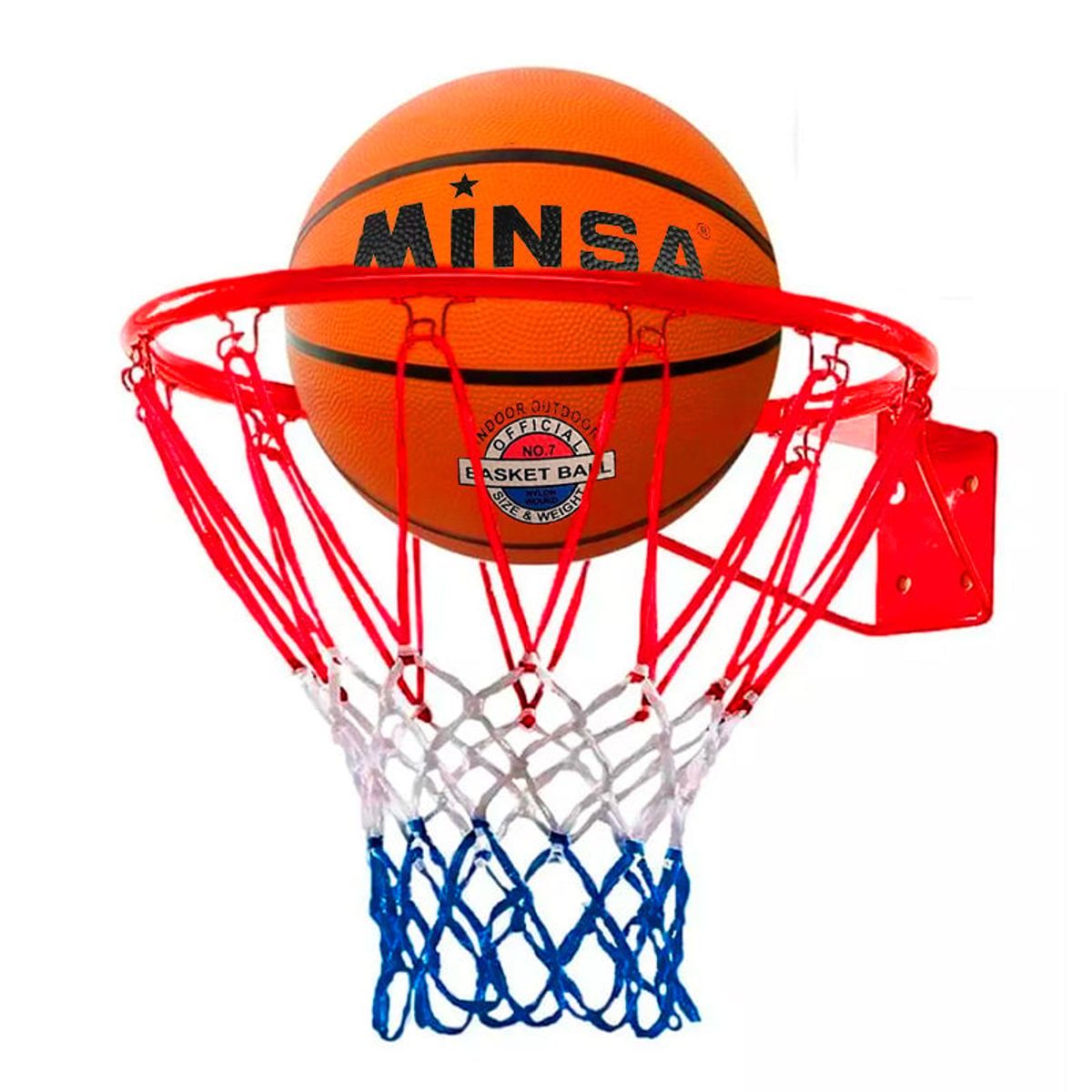 GENERICO - Pack Aro Medida Oficial +balón De Básquet N°7 +bombin +aguja