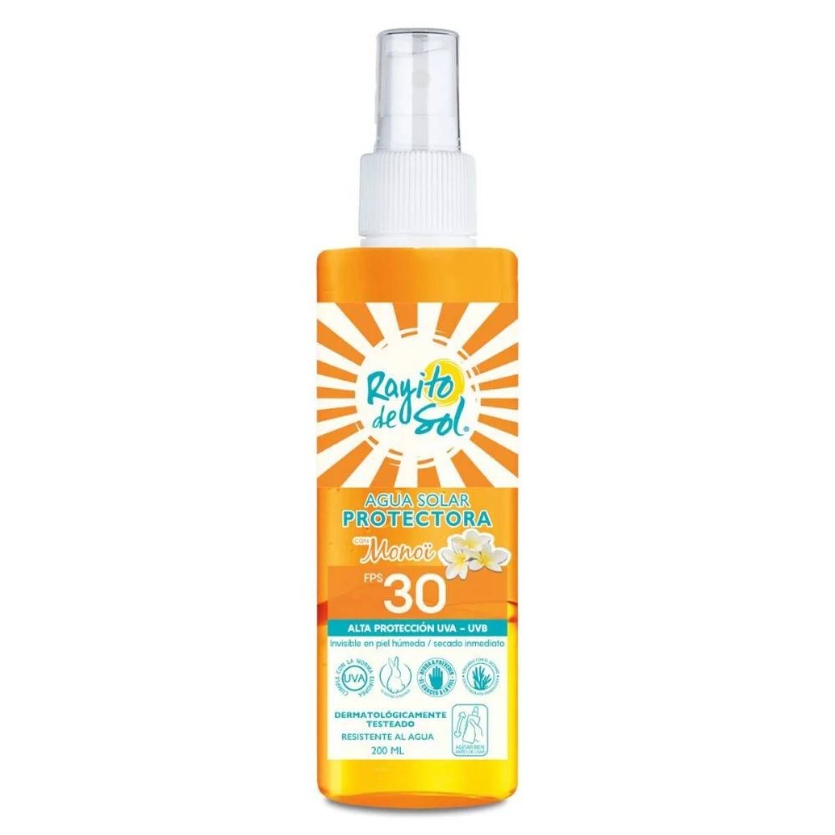 GENERICO - Rayito De Sol  Agua Solar Protectora Con Fps 30 200ml