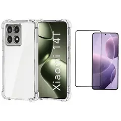 GENERICO - Carcasa Transparente Para Xiaomi 14T - Lamina Vidrio