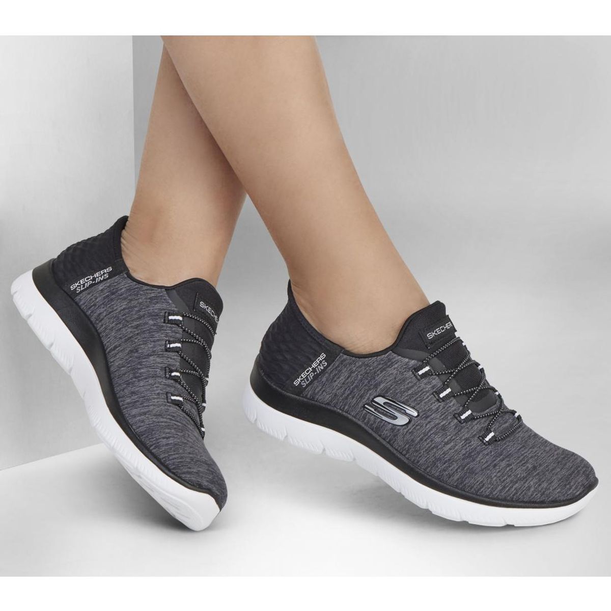 SKECHERS - Zapatillas Mujer Sport Negro Summits Dazzling Haze Skechers