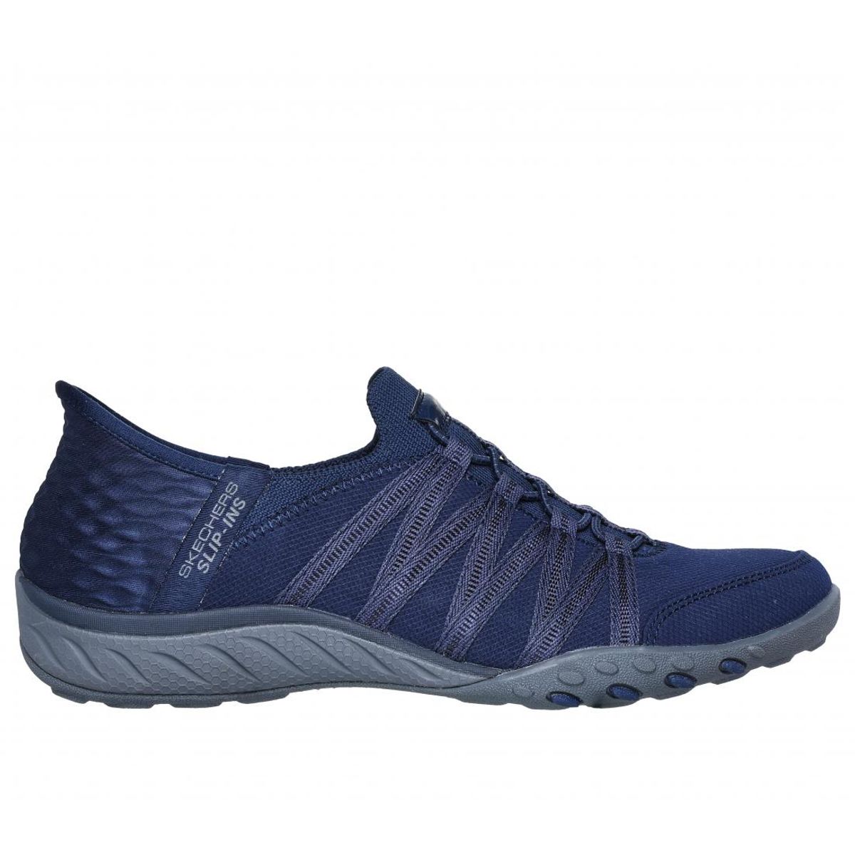 SKECHERS - Zapatilla Mujer Breatheeasy Rollwithme Azul Skechers