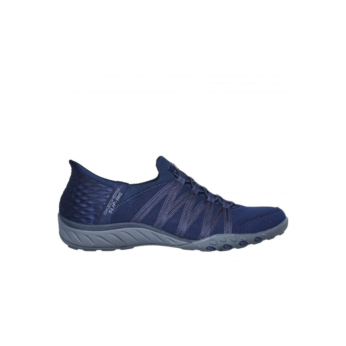 SKECHERS - Zapatilla Mujer Breatheeasy Rollwithme Azul Skechers
