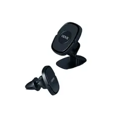 GENERICO - Soporte Porta Celular Magnético 2 En 1 Para Auto Premium