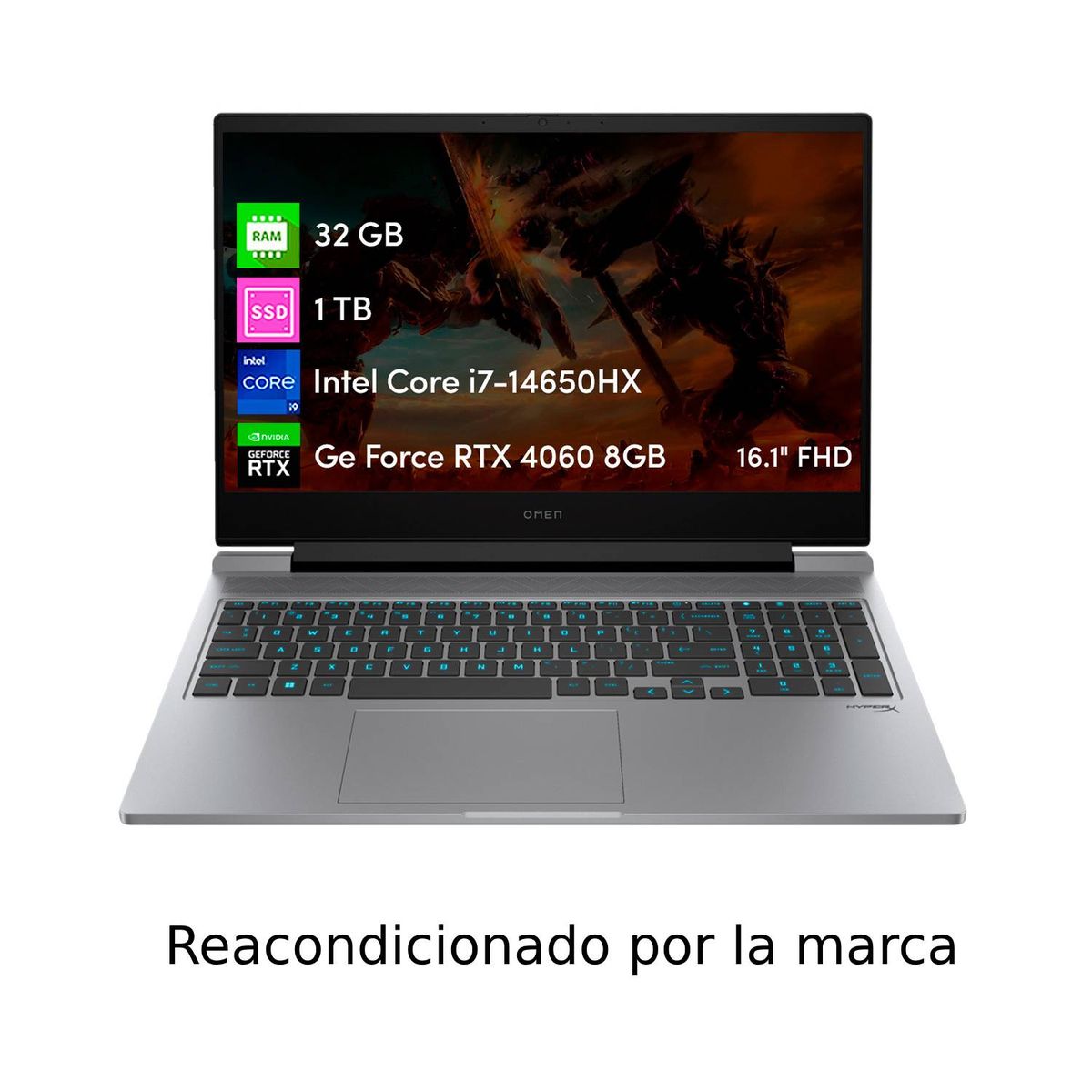 HP - Notebook Gamer HP Omen i7 14va 32GB 1TBSSD RTX4060 8GB 16.1 FHD