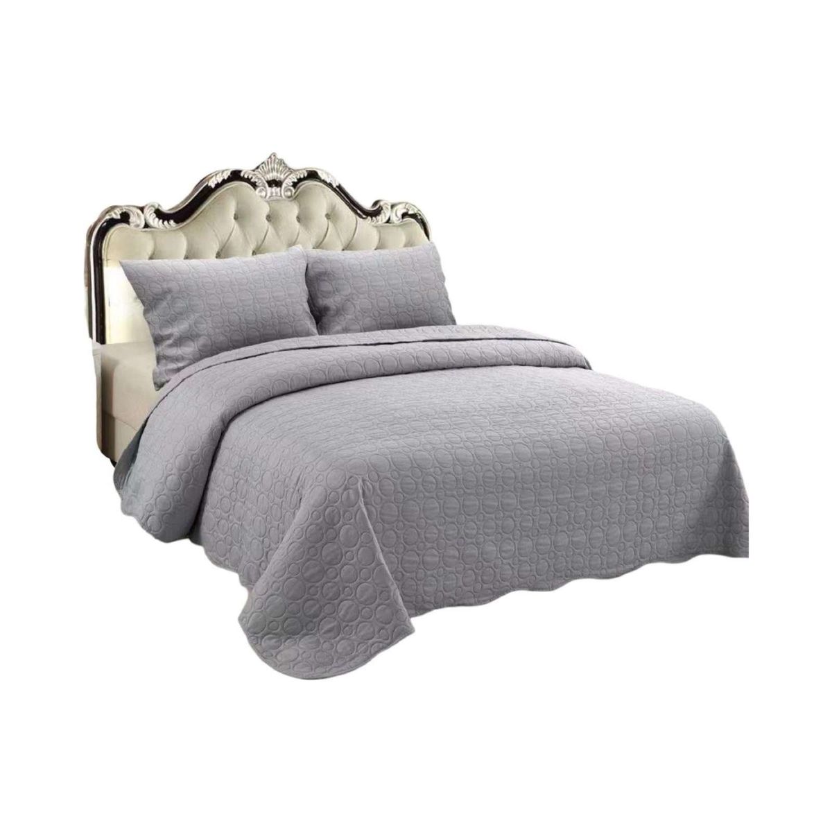 GENERICO - CUBRECAMA QUILT VERANO 2 PLAZAS UNICOLOR