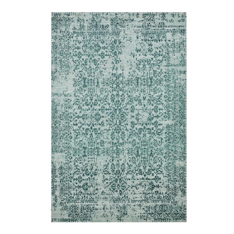 GENERICO - Alfombra Jacquard Vintage Turquesa 1,80 X 2,80 mts