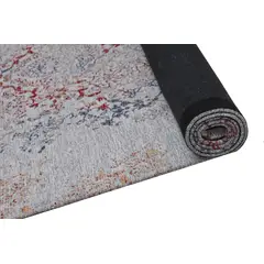 GENERICO - Alfombra Jacquard Vintage Flores Gris 2,80 X 3,65 mts