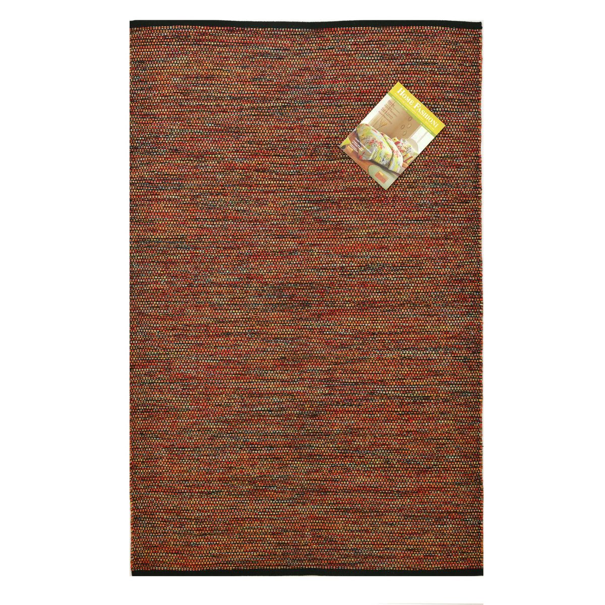 DECOGHAR - Alfombra Mushroom Con Antideslizante Rojo 2,80 X 3,65 mts