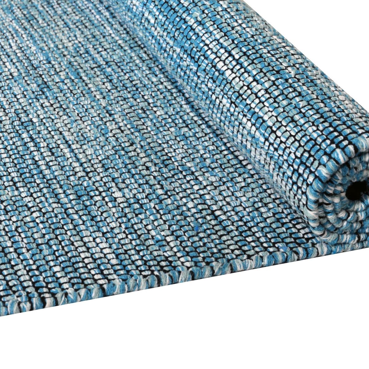 DECOGHAR - Alfombra Mushroom Con Antideslizante Azul 2,80 X 3,65 mts