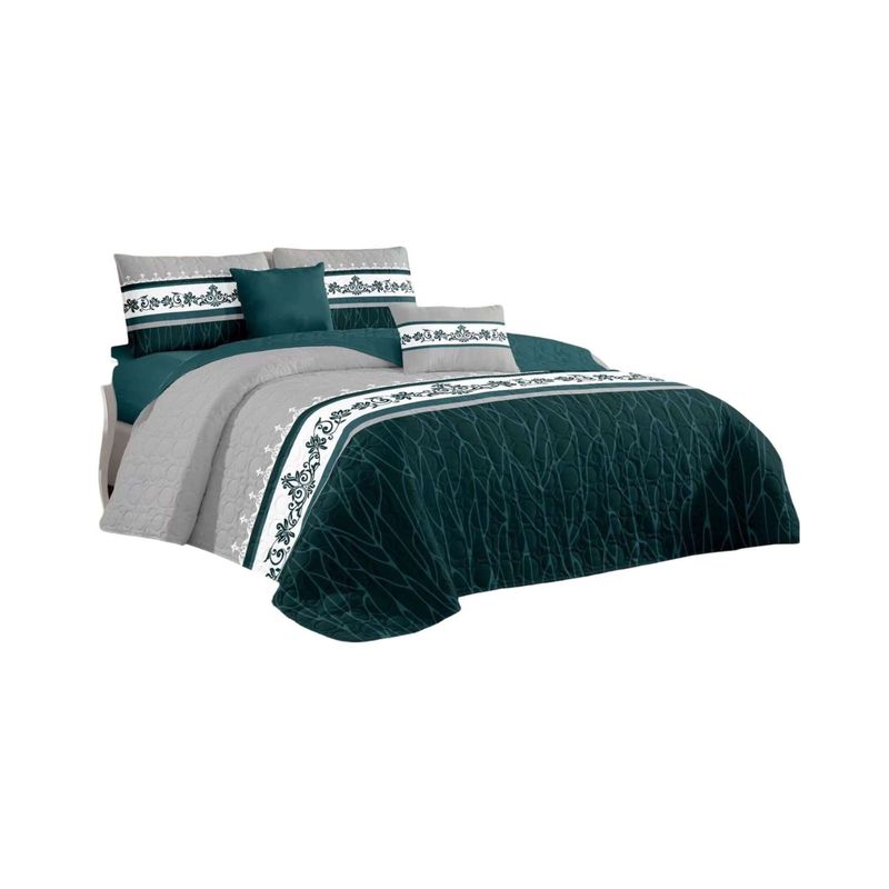 GENERICO - CUBRECAMA QUILT DE VERANO CON DISEÑO 2 PLAZAS