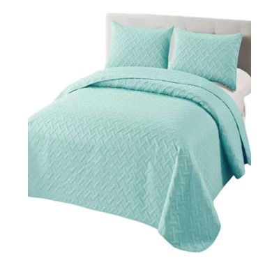 Imagen 2 del producto CUBRECAMA COLCHAS QUILT DE VERANO 2 PLAZAS CELESTE