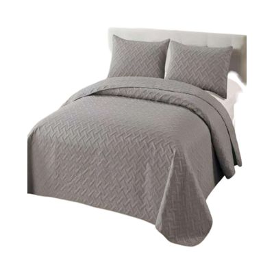 Imagen 2 del producto CUBRECAMA COLCHAS QUILT DE VERANO 2 PLAZAS GRIS