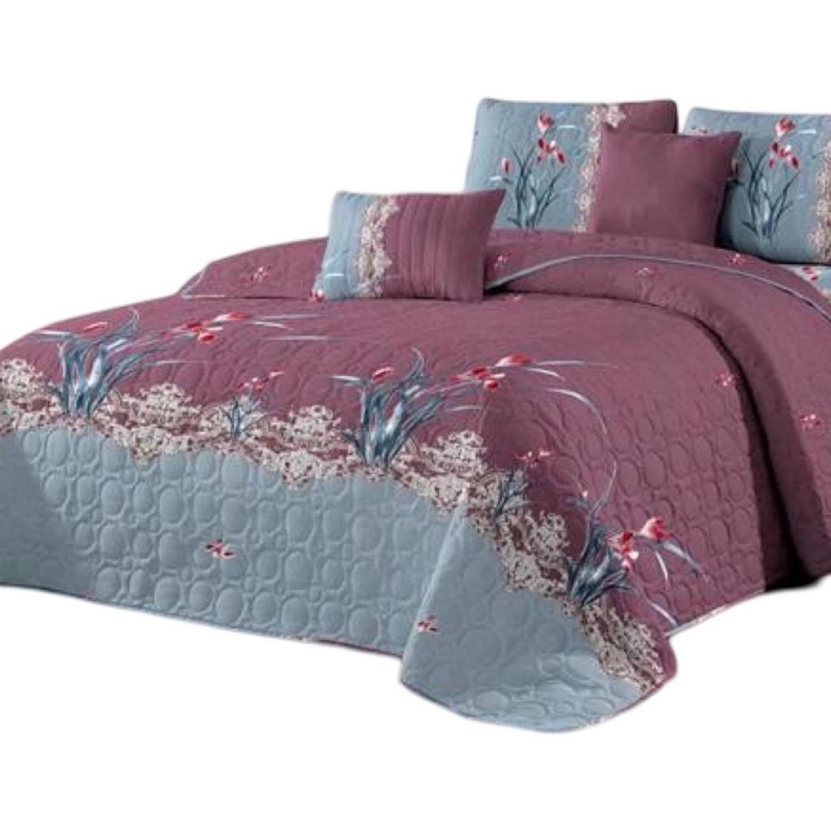 GENERICO - Cubrecama Cobertor Quilt 2 Plaza Primera Verano Q23