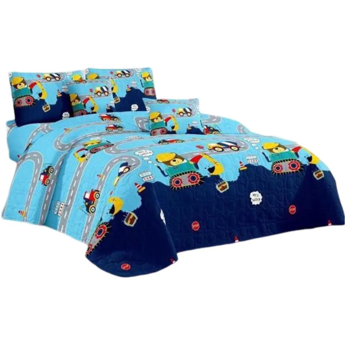 GENERICO - Cubrecama Quilt Verano Plaza y Media Verano Unicolor 11n11