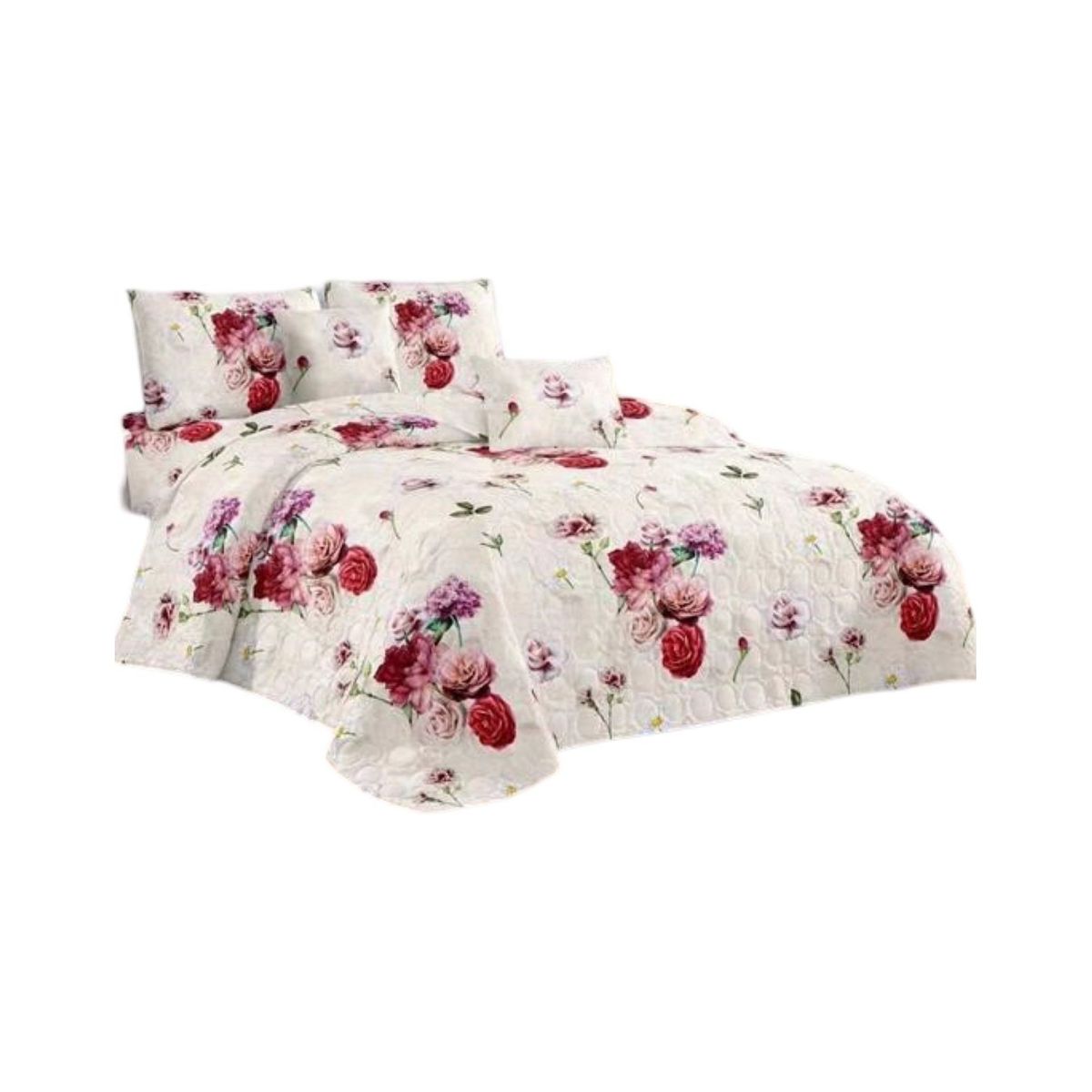 GENERICO - Cubrecama Quilt Verano Plaza y Media Verano Unicolor 11n14