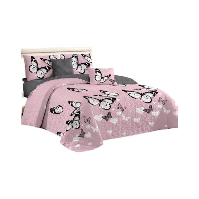 GENERICO - Cubrecama Quilt Verano Plaza y Media Verano Unicolor 11n29