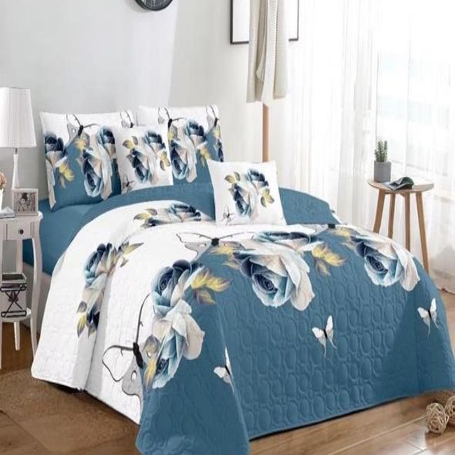 GENERICO - Cubrecama Cobertor Quilt 2 Plaza Primera Verano Q56