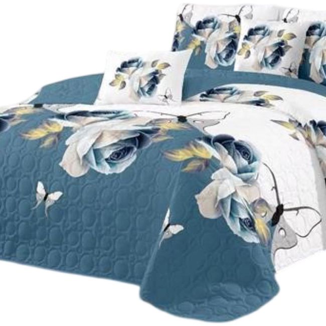 GENERICO - Cubrecama Cobertor Quilt 2 Plaza Primera Verano Q56