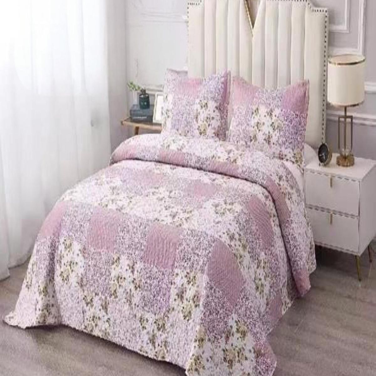 GENERICO - Cubrecama Cobertor Quilt 2 Plaza Primera Verano Q58