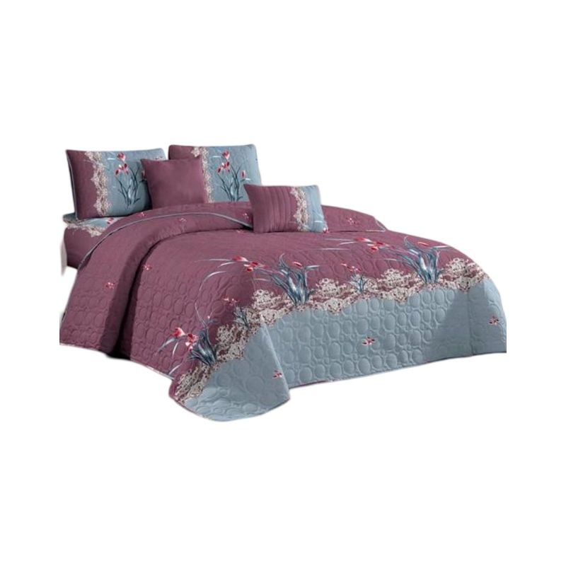 GENERICO - Cubrecama Quilt Verano Plaza y Media Verano Unicolor 11n48