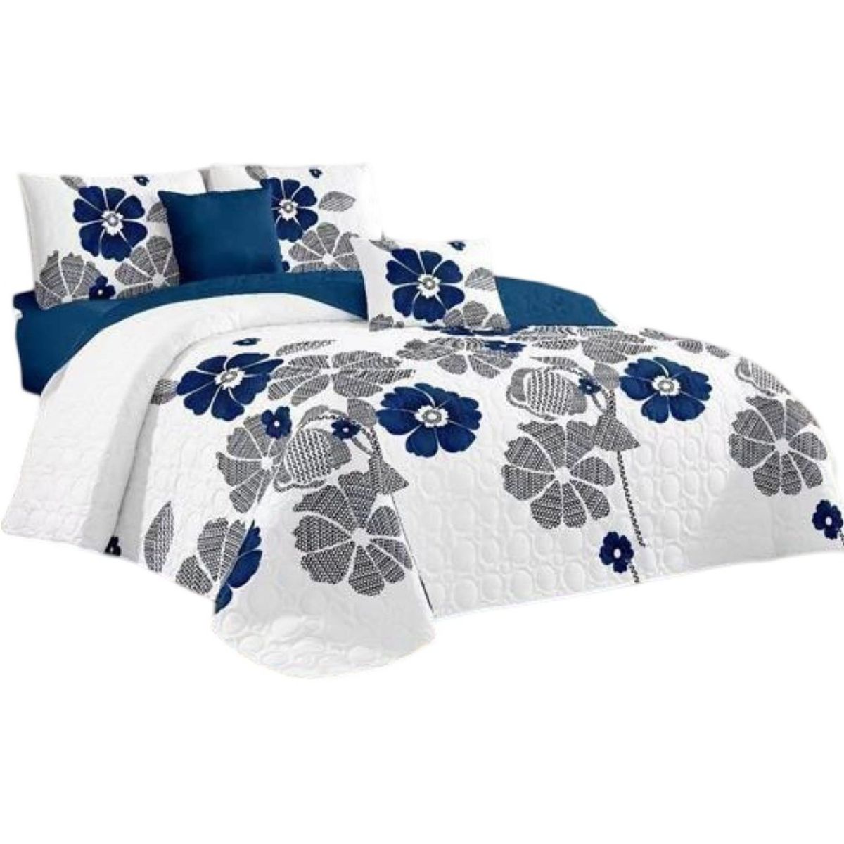 GENERICO - Cubrecama Quilt Verano Plaza y Media Verano Unicolor 11n42