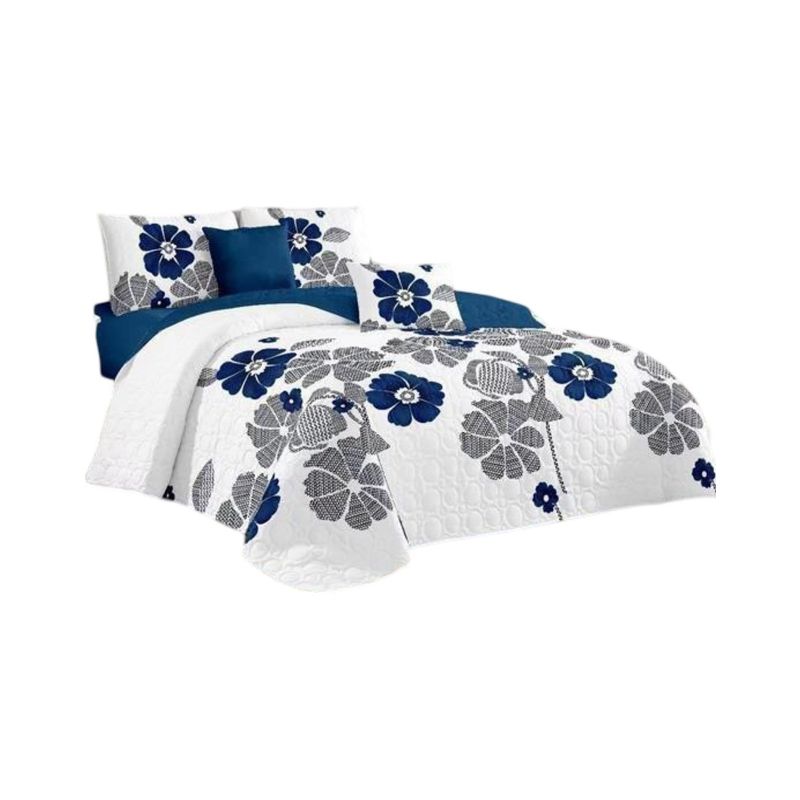 GENERICO - Cubrecama Quilt Verano Plaza y Media Verano Unicolor 11n42