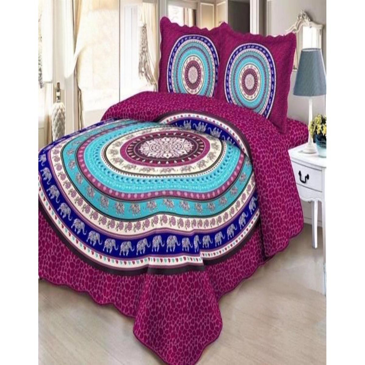 GENERICO - Cubrecama Cobertor Quilt 2 Plaza Primera Verano Q02