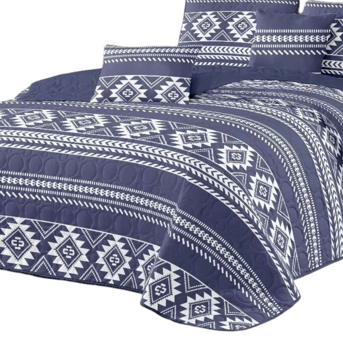 GENERICO - CUBRECAMA QUILT DE VERANO CON DISEÑO 2 PLAZAS