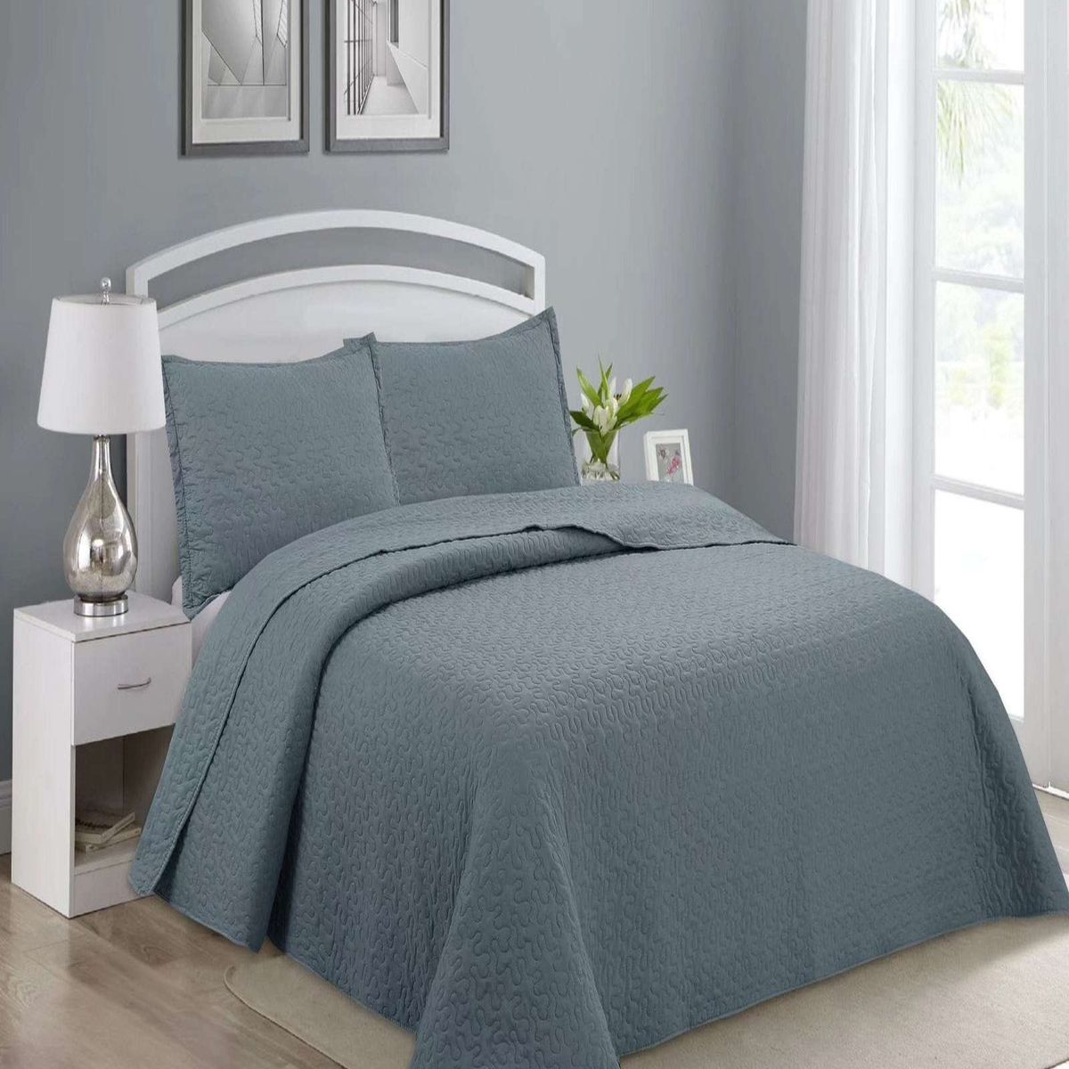 GENERICO - Cubrecama de verano king-superking material quilt