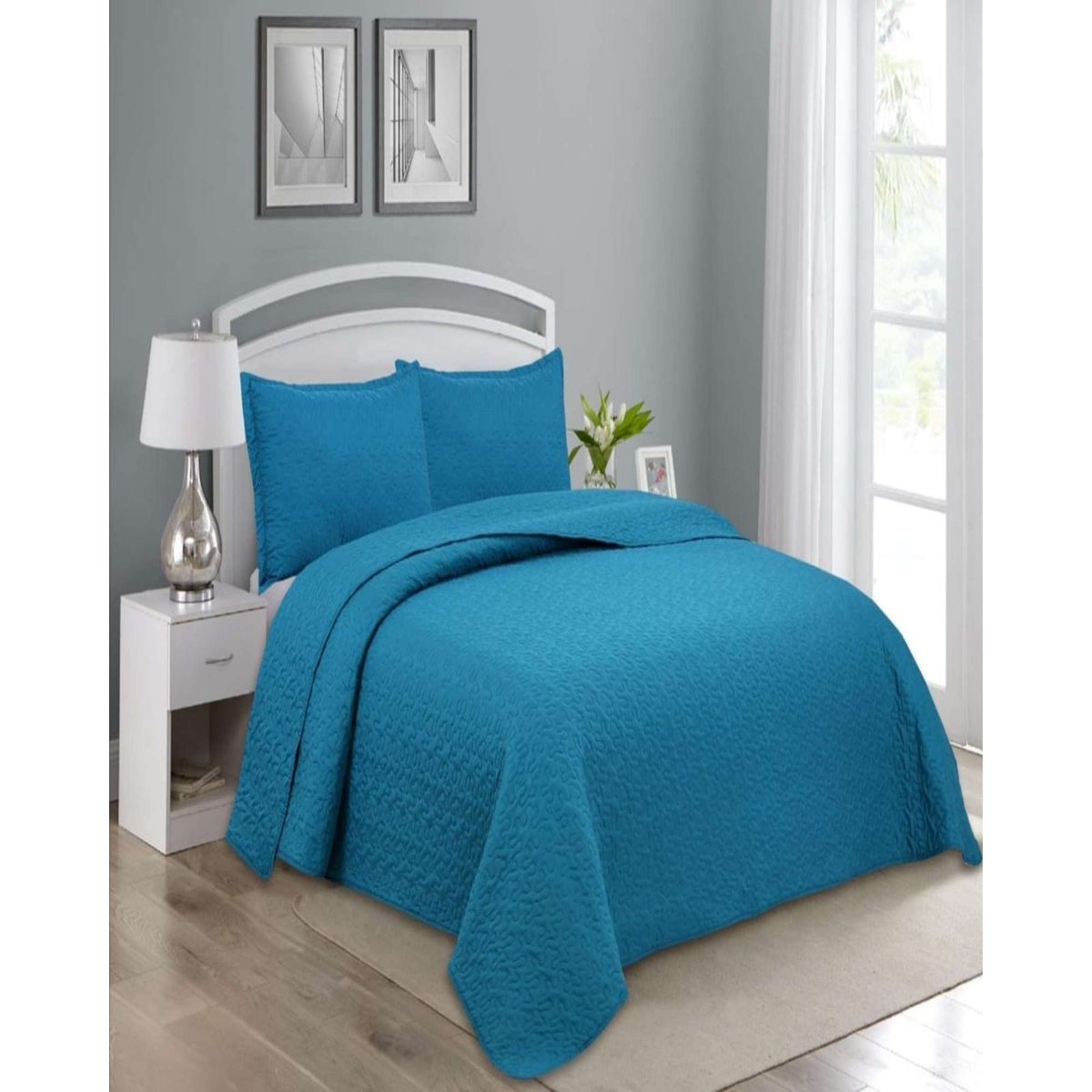 GENERICO - Cubrecama de verano king-superking material quilt